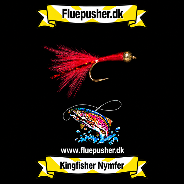 Red flash tail stalking bug gh UV – Kingfisher Nymfer