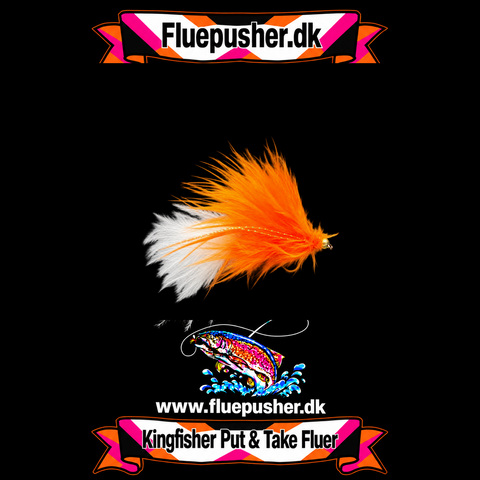 Cirkusfluen Orange/white