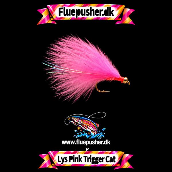 Lys Pink Trigger Cat med fri krogbøjning
