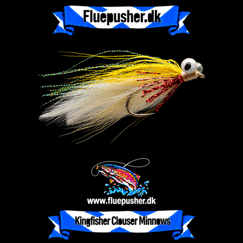 White/yellow clouser minnow