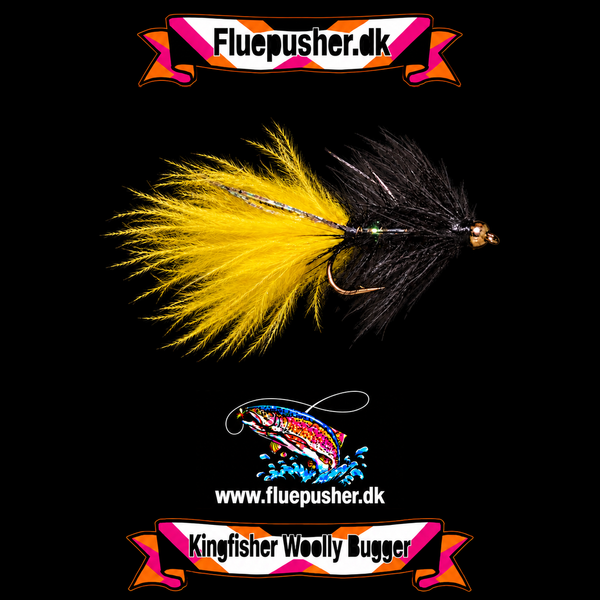 Black silver flash tail woolly bugger – Kingfisher Woolly Bugger