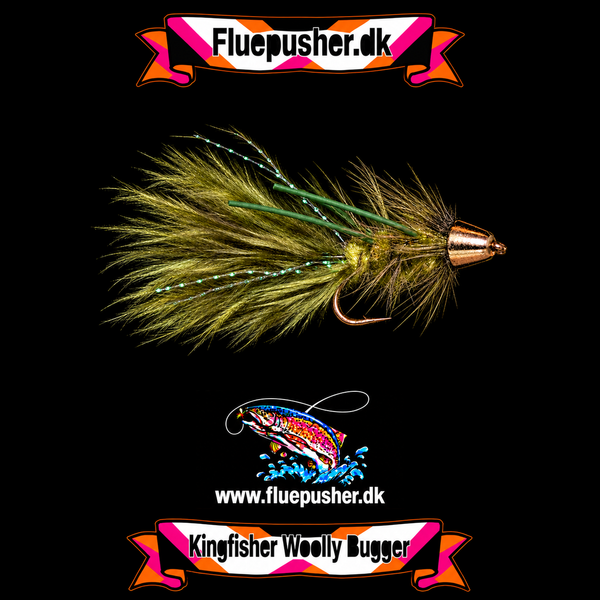Olive conehead woolly bugger – Kingfisher Woolly Bugger