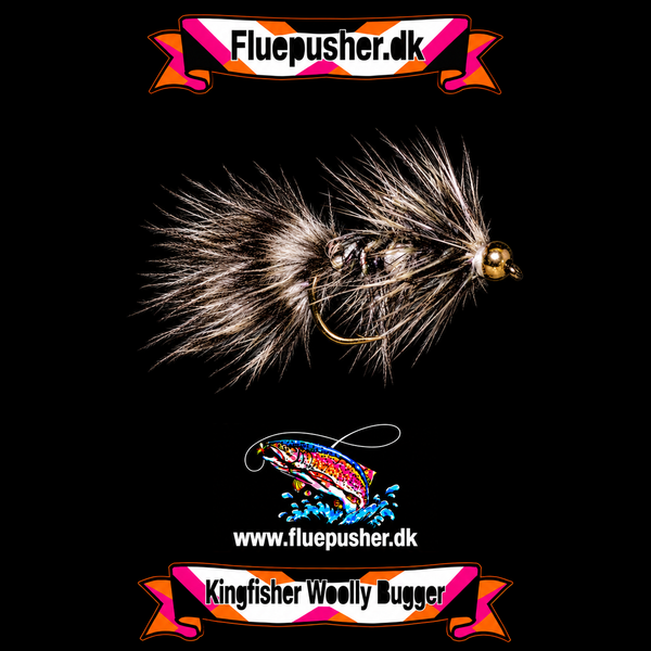 Grizzly woolly bugger – Kingfisher Woolly Bugger