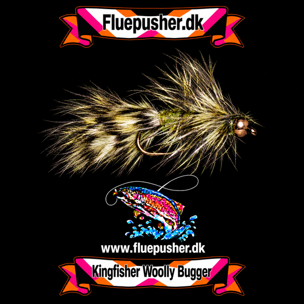 Olive grizzly woolly bugger – Kingfisher Woolly Bugger