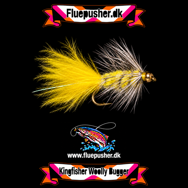 Gul grizzly woolly bugger – Kingfisher Woolly Bugger