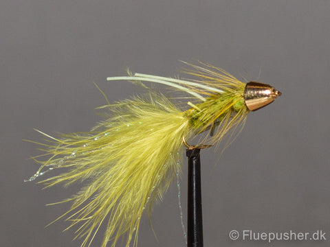White legged olive conehead woolly bugger