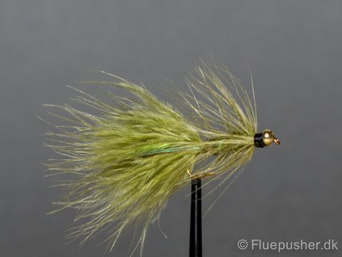 Flash body olive woolly bugger