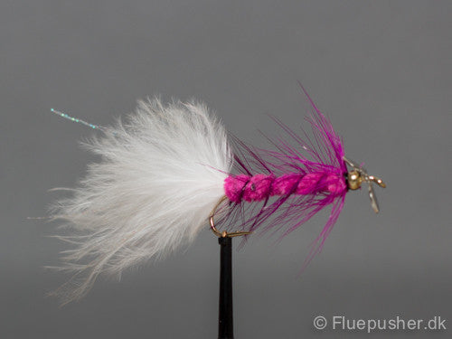 Pink/hvid propelflue str 4