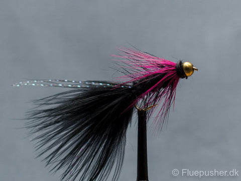 Black pink woolly bugger