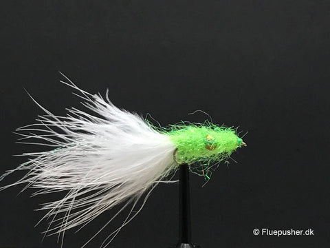 Chartreuse middle bead fly uv.